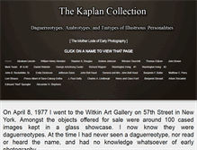 Tablet Screenshot of kaplancollection.com